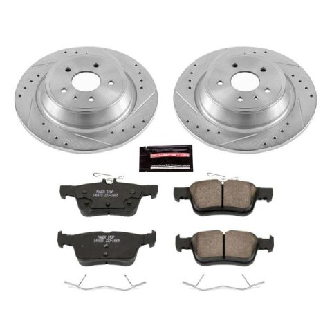 Power Stop 17-19 Lincoln MKC Front and Rear Z23 Evolution Kit w/Calipers (1x psbK6817, 1x psbS5482, 1x psbK7338, 1x psbS15140)