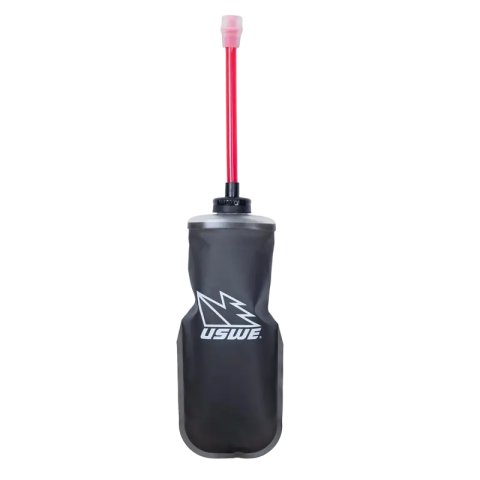 USWE 0.5L Softflask with straw Rocket - Black