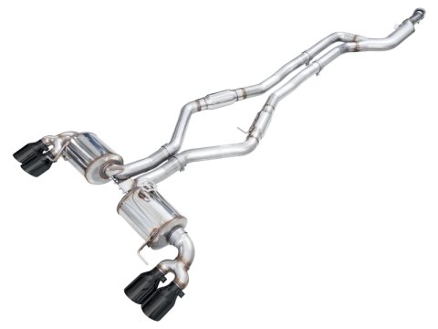 AWE Tuning 22-26 BMW M240i (G42) Touring Edition Exhaust - Diamond Black Tips