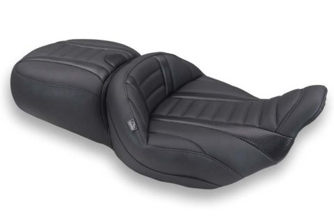 Mustang 23-26 Harley CVO Road Glide, Street Glide, Deluxe ST 1PC 2Up Blk w/ Blk Thread