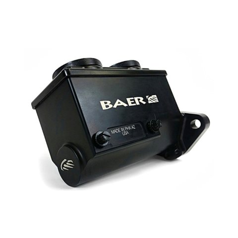 Baer Brakes GM/Ford 15/16in Bore Remaster 2-Bolt Left Port Master Cylinder Assembly - Black
