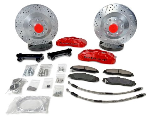 Baer Brakes Wilwood Mustang II Pro Spindles 13in Pro Front SDZ Brake Kit - Red