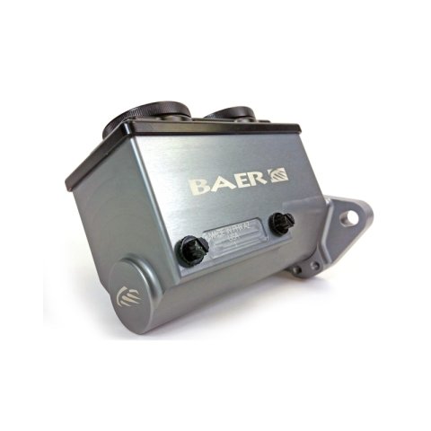 Baer Brakes GM/Ford 1in Bore Baer Brakes Remaster 2-Bolt Left Port Master Cylinder Assembly - Gray