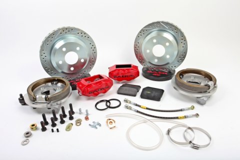 Baer Brakes 60-74 Chevrolet C10 Pickup 12in SS4 Rear SDZ Brake Kit - Silver