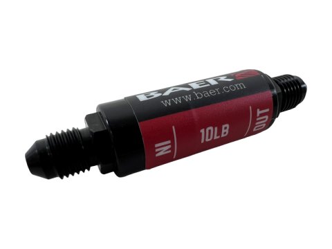 Baer Brakes Residual Valve - 10LB, -3AN Fittings