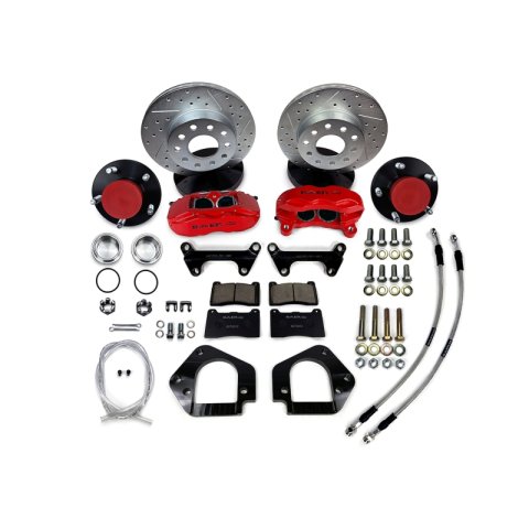 Baer Brakes 64-72 Buick Skylark 11in SS4 Alum Hub Front SDZ Brake Kit - Hugger Orange