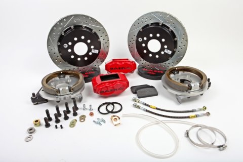Baer Brakes 67-73 Ford Mustang 13in SS4+ Rear SDZ Brake Kit - Red