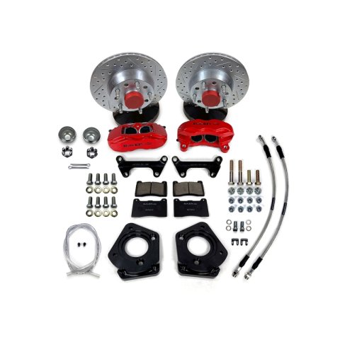 Baer Brakes 70 Ford Fairlane 11in SS4 Int Hub Front SDZ Brake Kit - Silver