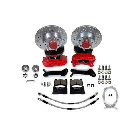 Baer Brakes 71-73 Ford Mustang 11in SS4 Int Hub Front SDZ Brake Kit - Grabber Blue