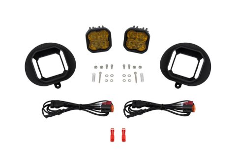 Diode Dynamics 02-08 Dodge Ram 1500/2500/3500 SS3 Fog Light Kit - Yellow Pro