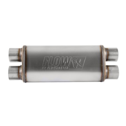Flowmaster FlowFX Muffler SS 3 IN Dual IN/OUT W/ X-Pipe
