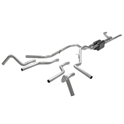 Flowmaster 67-72 Ford F100 American Thunder Cat-Back Exhaust System - (wide Tank)