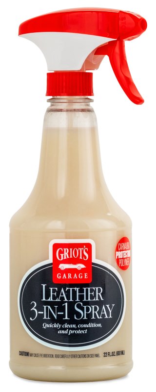 Griots Garage Leather 3-in-1 Spray - 22oz