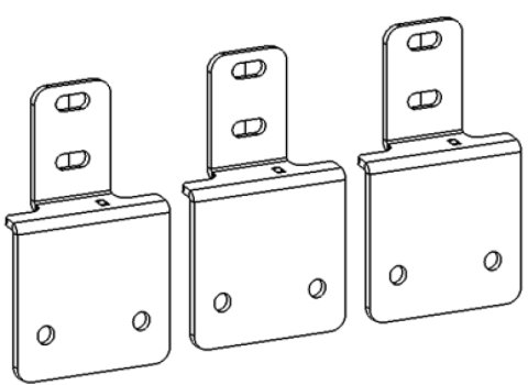 Go Rhino 05-26 Nissan Frontier (4dr) Dominator Xtreme Side Step Mounting Brackets - Tex. Blk
