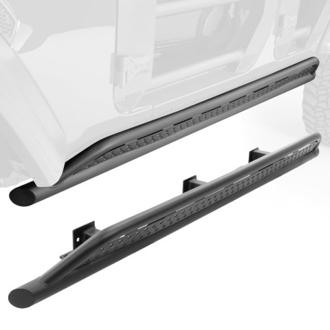 Go Rhino 14-24 Toyota 4Runner (4dr) (Excl. KDDS System) Frame Mount Sliders - Tex. Blk