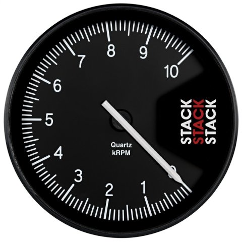 Autometer Stack Professional Action Replay 125mm 0-10K RPM Tachometer - Black