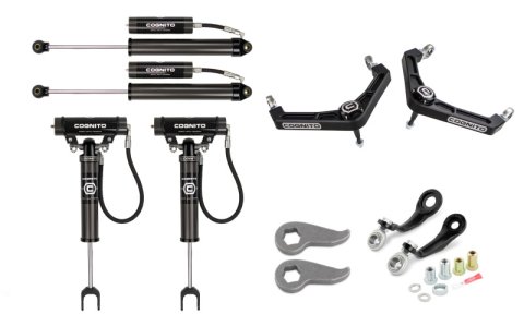 Cognito 20-26 Chevrolet Silverado 2500 HD 3in Premier Billet UCA Leveling Kit w/ 2.0 RR Shocks