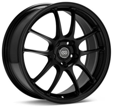 Enkei PF01 17x7 4x108 42mm Offset 75mm Bore Black Wheel (MOQ 40)