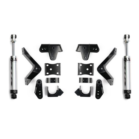 QA1 2019+ Chevrolet Silverado / GMC Sierra 1500 Single Adjustable Rear Drop Kit - 3in to 5in Drop