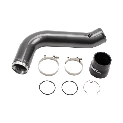 Wehrli 17-19 GM Duramax L5P Passenger Side 3.5in Intercooler Pipe - Kiwi Green