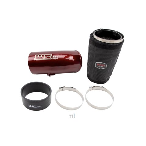 Wehrli Cummins High Mount 2nd Gen Swap 5in Intake Kit - Sparkle Bomber Orange