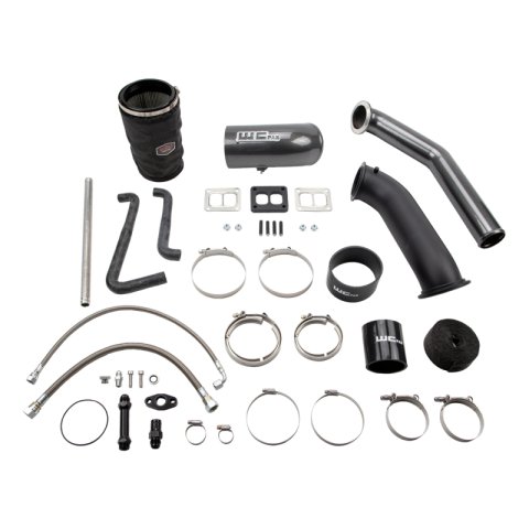 Wehrli 04.5-07 Cummins 5.9L S400 High Mount Turbo 2nd Gen Swap Kit - Fine Texture Black