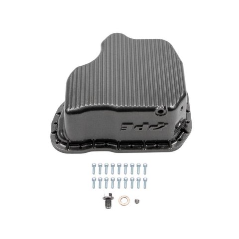 Wehrli 11-16 GM Duramax WCFab X PPE High Capacity Aluminum Oil Pan - WCFab Grey