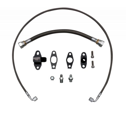 Wehrli Duramax LLY/LBZ/LMM/LML S300 Single Turbo Oil Line Kit