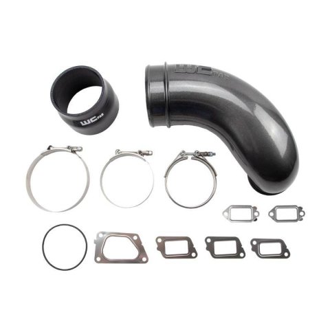 Wehrli 11-16 GM Duramax LML 5in Intake Horn - Bengal Silver