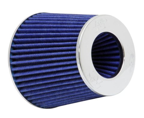 K&N Universal Chrome Filter Multi Lingual 6in Od B X 5.5in H W/4in 3-1/2in 3in Dia Flg in v Top