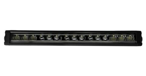 QuadBoss 20-inch Single Row Backlit LED 90W Lightbar White/Amber DRL