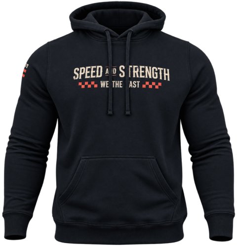 Speed and Strength We the Fast Hoody Black - XL
