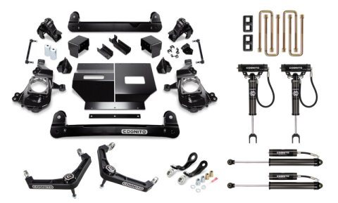 Cognito 2020+ GM 2500/3500 2WD/4WD 4in Performance Billet UCA Lift Kit w/ Cognito 2.0 RR Shocks