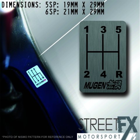 MUGEN GearShift H-Pattern  - 6 Speed - R Top Left