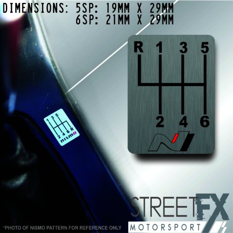 Hyundai N GearShift H-Pattern - 5 Speed - R Bottom Right