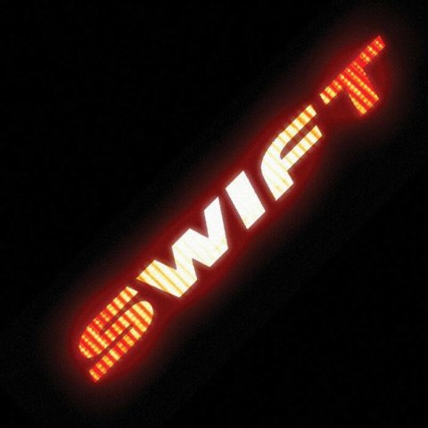 Swift Glowing Brakelight Overlay Decal Sticker