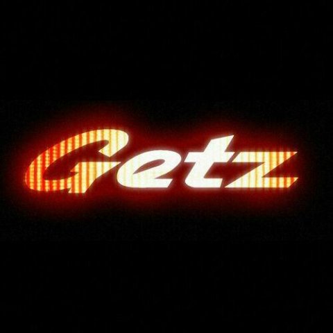 Getz Glowing Brakelight Overlay Decal Sticker