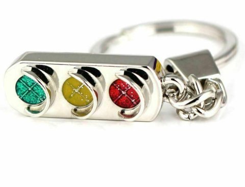 MINI TRAFFIC LIGHT NOVELTY CAR KEY RING 3D KEYCHAIN GIFT for JDM V8 4x4 Hoon