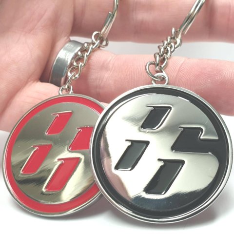 2 SIDED BLACK TOYOTA 86 KEYRING Key Ring fr zn6 GT86 FT86 GTS Scion FR-S FRS