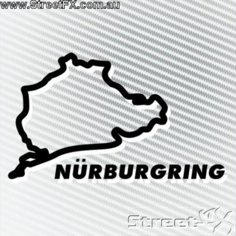 Nurburgring White Sticker
