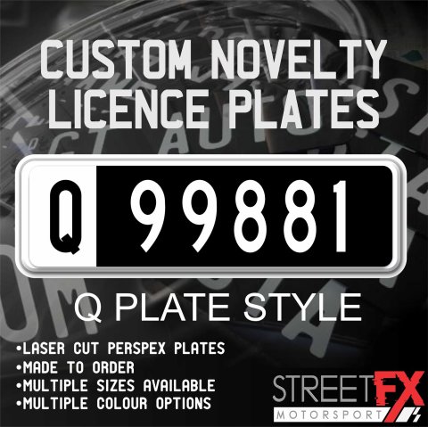 Custom Novelty Licence Plates - Q Style Heritage