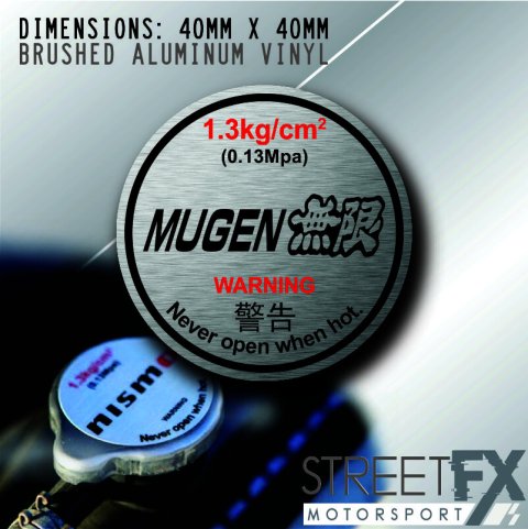 MUGEN Radiator Car Sticker