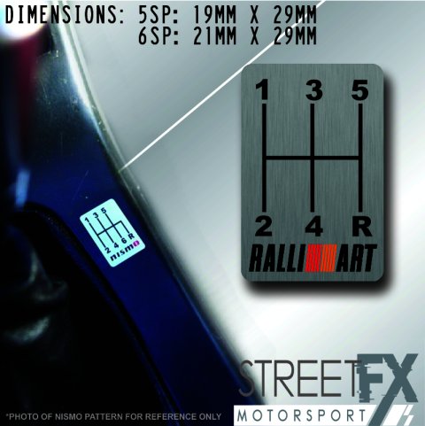 RALLIART GearShift H-Pattern