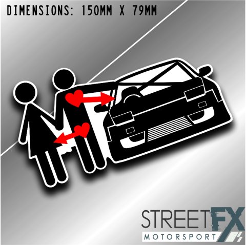 Love Lust 86 180sx Sticker Graphic bumper window jdm v8 car ute aussie vinyl
