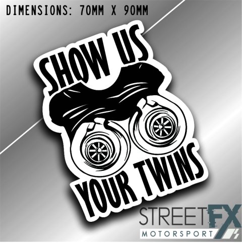 Show Us Your Twins Sticker Graphic bumper window jdm v8 car ute aussie vinyl
