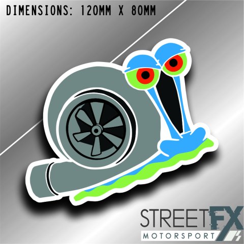 Turbo Snail V2 Sticker Graphic bumper window jdm v8 car ute aussie vinyl
