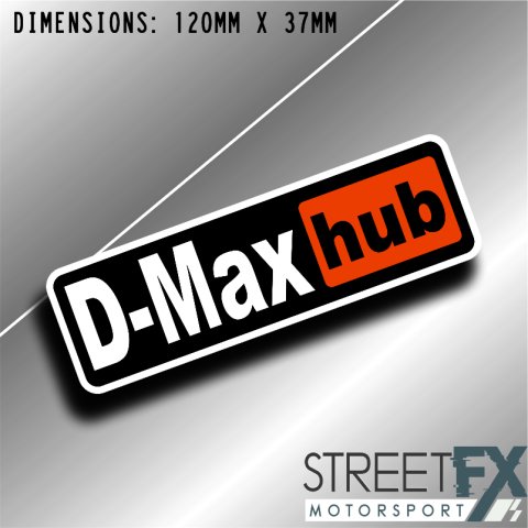 Dmax Hub Sticker Decal 4x4 4WD Camping Caravan Trade Truck Aussie Adventure