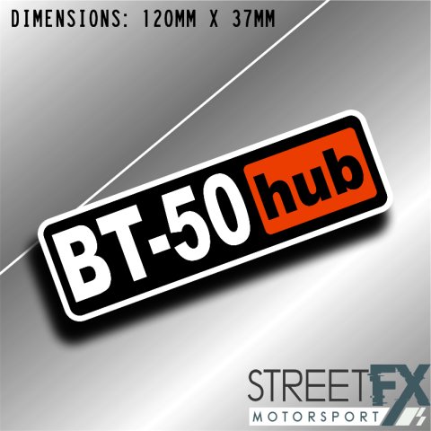 BT50 Hub Sticker Decal 4x4 4WD Camping Caravan Trade Truck Aussie Adventure
