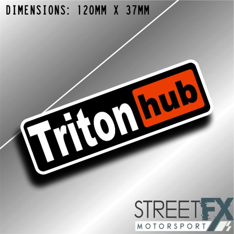 Triton Hub Sticker Decal 4x4 4WD Camping Caravan Trade Truck Aussie Adventure
