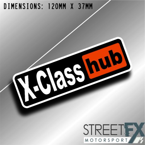 XClass Hub Sticker Decal 4x4 4WD Camping Caravan Trade Truck Aussie Adventure
